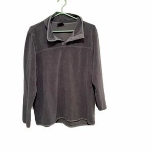 32 Degrees Green Quarter-Zip Fleece Sweater